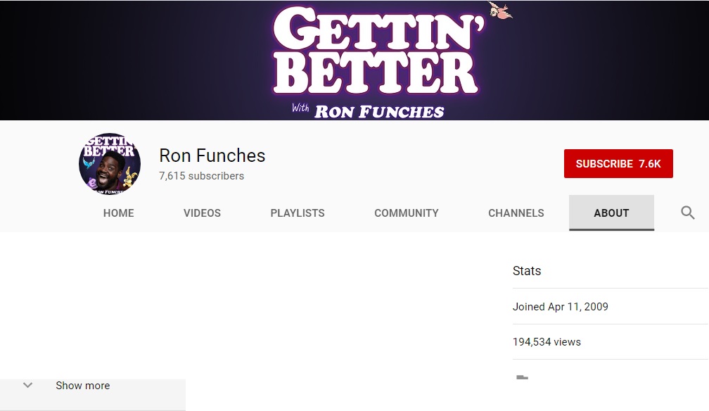 Ron Funches YouTube Channel.